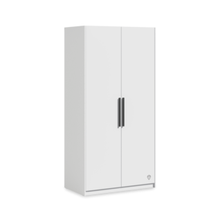 California tienerkamer 2-deurs kledingkast wit