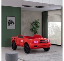 Pick Up autobed met licht en geluid | Rood