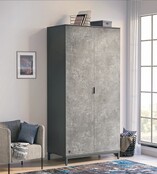 Cilek Space Gray 2-deurs kledingkast tienerkamer Cilek Space Gray 2-deurs kledingkast tienerkamer