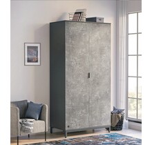 Cilek Space Gray 2-deurs kledingkast tienerkamer