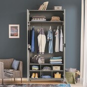 Cilek Space Gray 2-deurs kledingkast tienerkamer Cilek Space Gray 2-deurs kledingkast tienerkamer