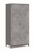 Cilek Space Gray 2-deurs kledingkast tienerkamer Cilek Space Gray 2-deurs kledingkast tienerkamer