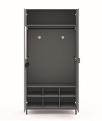 Cilek Space Gray 2-deurs kledingkast tienerkamer Cilek Space Gray 2-deurs kledingkast tienerkamer