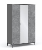 Cilek Space Gray 3-deurs kledingkast tienerkamer
