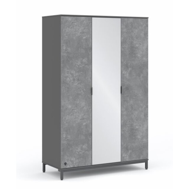 Cilek Space Gray 3-deurs kledingkast tienerkamer
