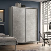 Cilek Space Gray schuifdeur kledingkast grijs tienerkamer Cilek Space Gray schuifdeur kledingkast grijs tienerkamer
