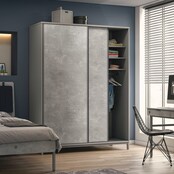 Cilek Space Gray schuifdeur kledingkast grijs tienerkamer Cilek Space Gray schuifdeur kledingkast grijs tienerkamer