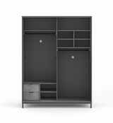 Cilek Space Gray schuifdeur kledingkast grijs tienerkamer Cilek Space Gray schuifdeur kledingkast grijs tienerkamer