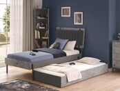 Cilek Space Gray twijfelaar tienerbed grijs 200 x 120 cm Cilek Space Gray twijfelaar tienerbed grijs 200 x 120 cm