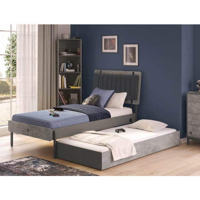 Cilek Space Gray twijfelaar tienerbed grijs 200 x 120 cm Cilek Space Gray twijfelaar tienerbed grijs 200 x 120 cm