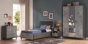 Cilek Space Gray twijfelaar tienerbed grijs 200 x 120 cm Cilek Space Gray twijfelaar tienerbed grijs 200 x 120 cm