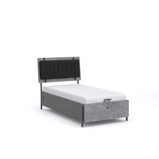 Cilek Space Gray opbergbed tienerbed grijs 200 x 100 cm