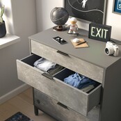 Cilek Space Gray commode ladekast grijs tienerkamer