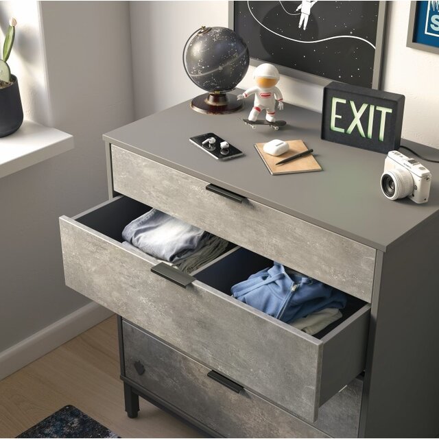 Cilek Space Gray commode ladekast grijs tienerkamer