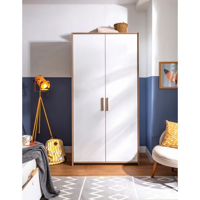 Cilek Modera 2-deurs kledingkast wit tienerkamer