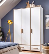 Cilek Modera 3-deurs kledingkast wit tienerkamer