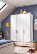 Cilek Modera 3-deurs kledingkast wit tienerkamer