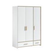 Cilek Modera 3-deurs kledingkast wit tienerkamer