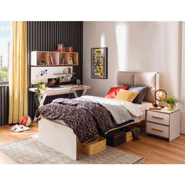 Cilek Modera tienerbed wit 200 x 100 cm Cilek Modera tienerbed wit 200 x 100 cm