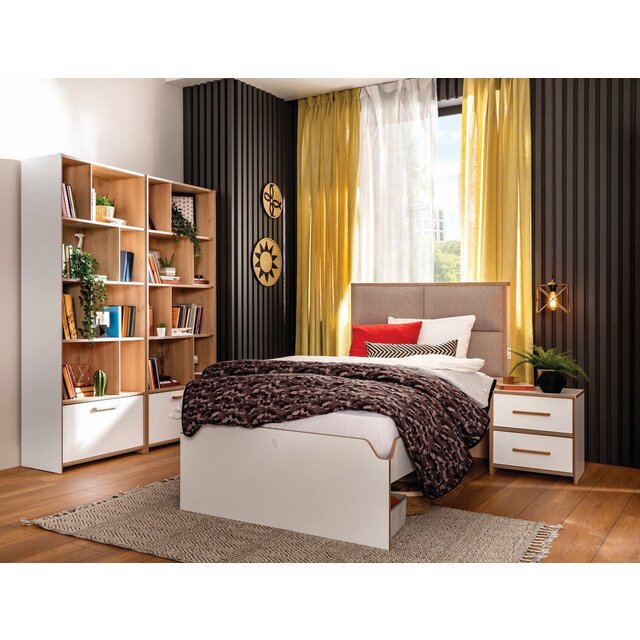 Cilek Modera tienerbed wit 200 x 100 cm Cilek Modera tienerbed wit 200 x 100 cm