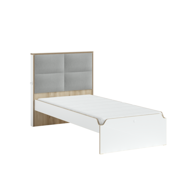 Cilek Modera tienerbed wit 200 x 100 cm Cilek Modera tienerbed wit 200 x 100 cm