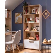 Cilek Modera boekenkast wit houtlook