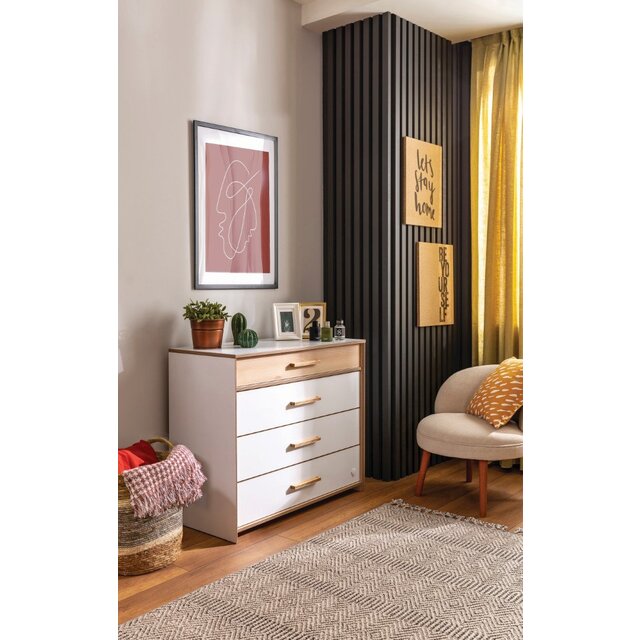 Cilek Modera commode ladekast wit tienerkamer