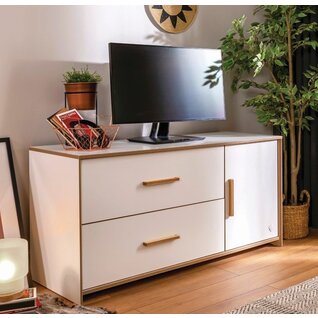Cilek Modera TV-meubel wit houtlook tienerkamer
