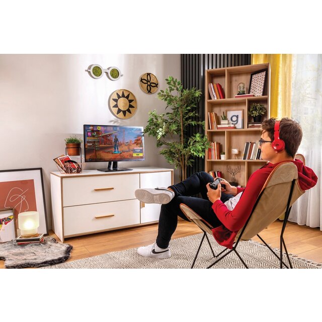 Cilek Modera TV-meubel wit houtlook tienerkamer