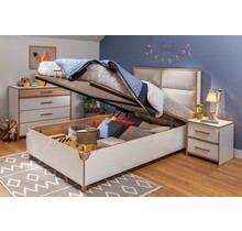 Cilek Modera opbergbed wit met USB 200 x 100 cm