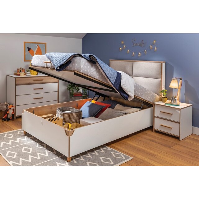 Cilek Modera opbergbed wit 200 x 100 cm