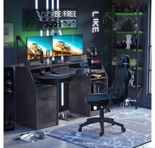 Game bureau tafel zwart gamekamer