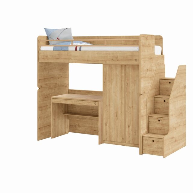 Stockholm Studio 2-deurs houtlook kledingkast Stockholm Studio 2-deurs houtlook kledingkast