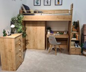 Stockholm Studio hoogslaper met opbergtrap | Zelf samenstellen Stockholm Studio hoogslaper met opbergtrap | Zelf samenstellen