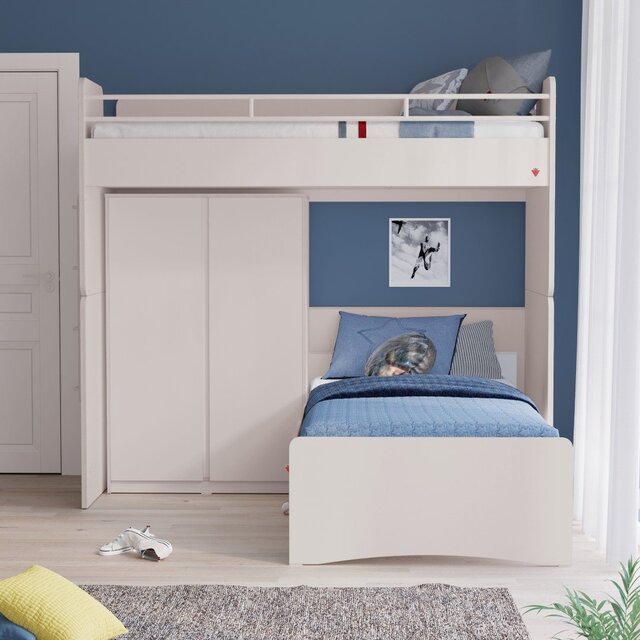 California Studio 2-deurs witte kledingkast