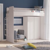 California Studio 2-deurs witte kledingkast