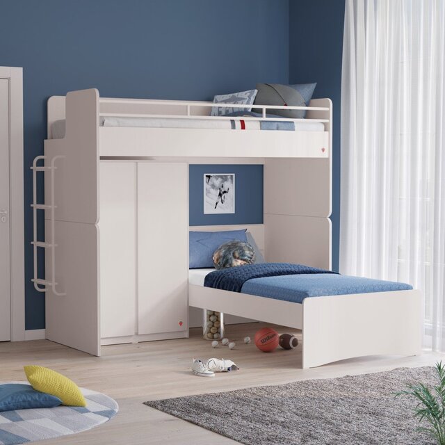 California Studio 2-deurs witte kledingkast