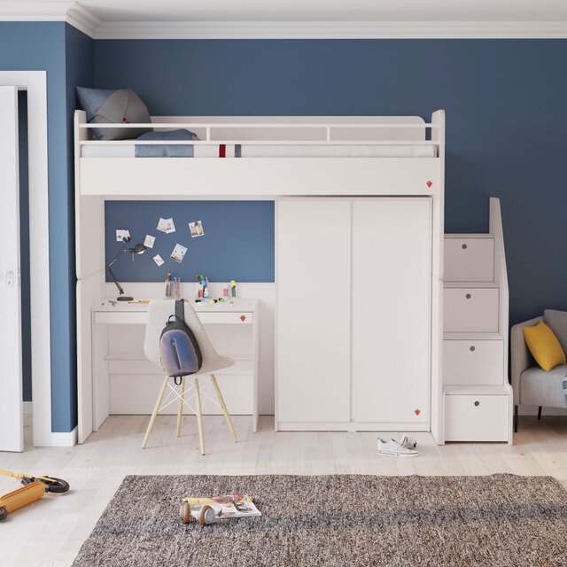 California Studio bureau wit kinderkamer