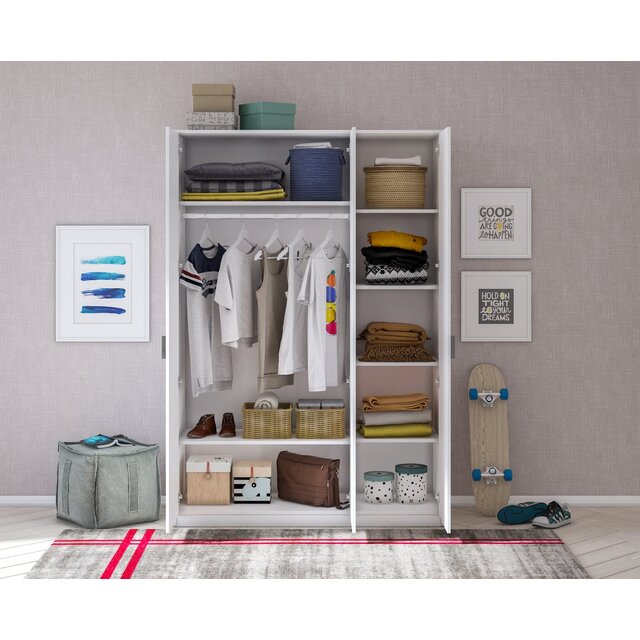 California 3-deurs kledingkast tienerkamer