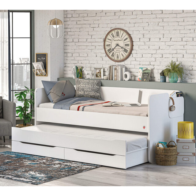 California Studio stapelbed met opbergtrap 200 x 90 cm