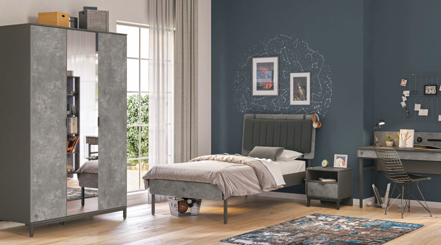 Space Gray tienerkamer