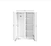 California Studio 2-deurs witte kledingkast