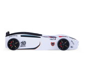 V2 Sport autobed racebed wit met licht en bekleding V2 Sport autobed racebed wit met licht en bekleding