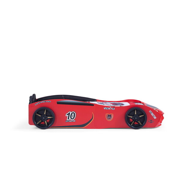 V2 Sport autobed racebed rood met licht en bekleding V2 Sport autobed racebed rood met licht en bekleding