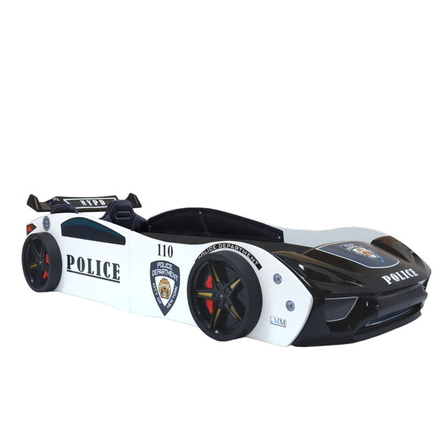 Politiebed Politie Autobed met licht en bekleding Politiebed Politie Autobed met licht en bekleding