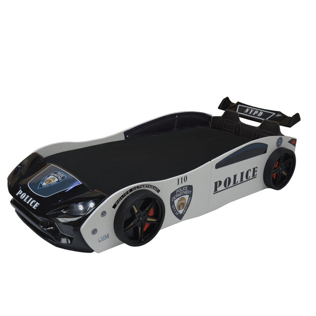 Politiebed Politie Autobed met licht en bekleding Politiebed Politie Autobed met licht en bekleding