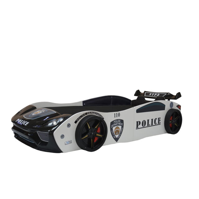 Politiebed Politie Autobed met licht en bekleding Politiebed Politie Autobed met licht en bekleding