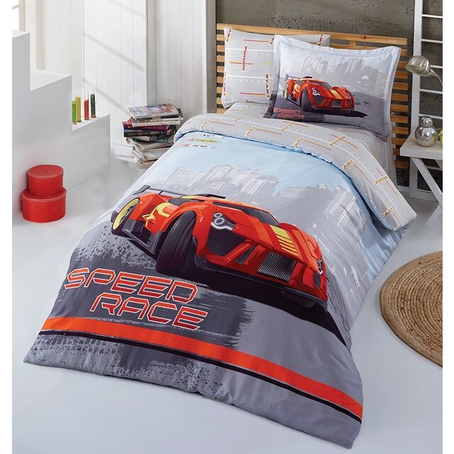 V2 Sport autobed racebed rood met licht en bekleding V2 Sport autobed racebed rood met licht en bekleding