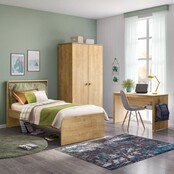 Stockholm boekenkast houtlook tienerkamer