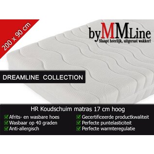2x Koudschuim matras 17 cm 90 x 200 cm